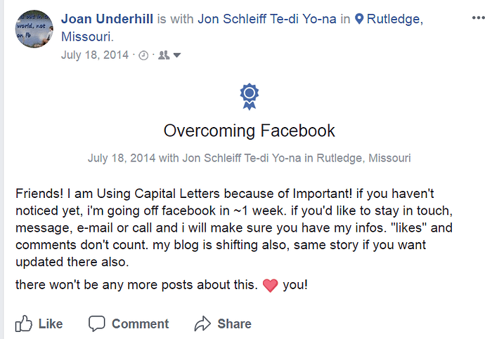 overcoming facebook